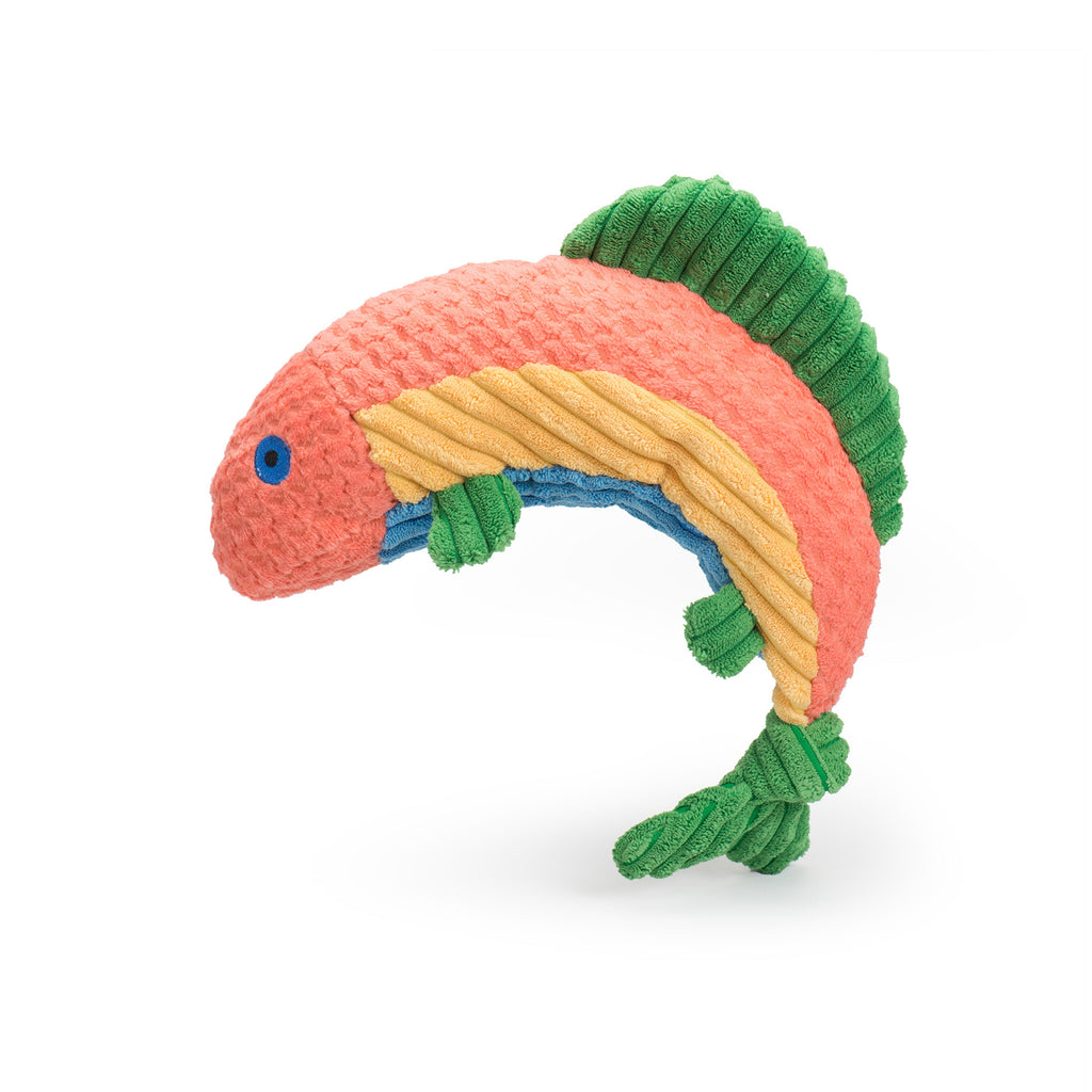 Rauccous Rainbow Trout Knottie® Plush Dog Toy