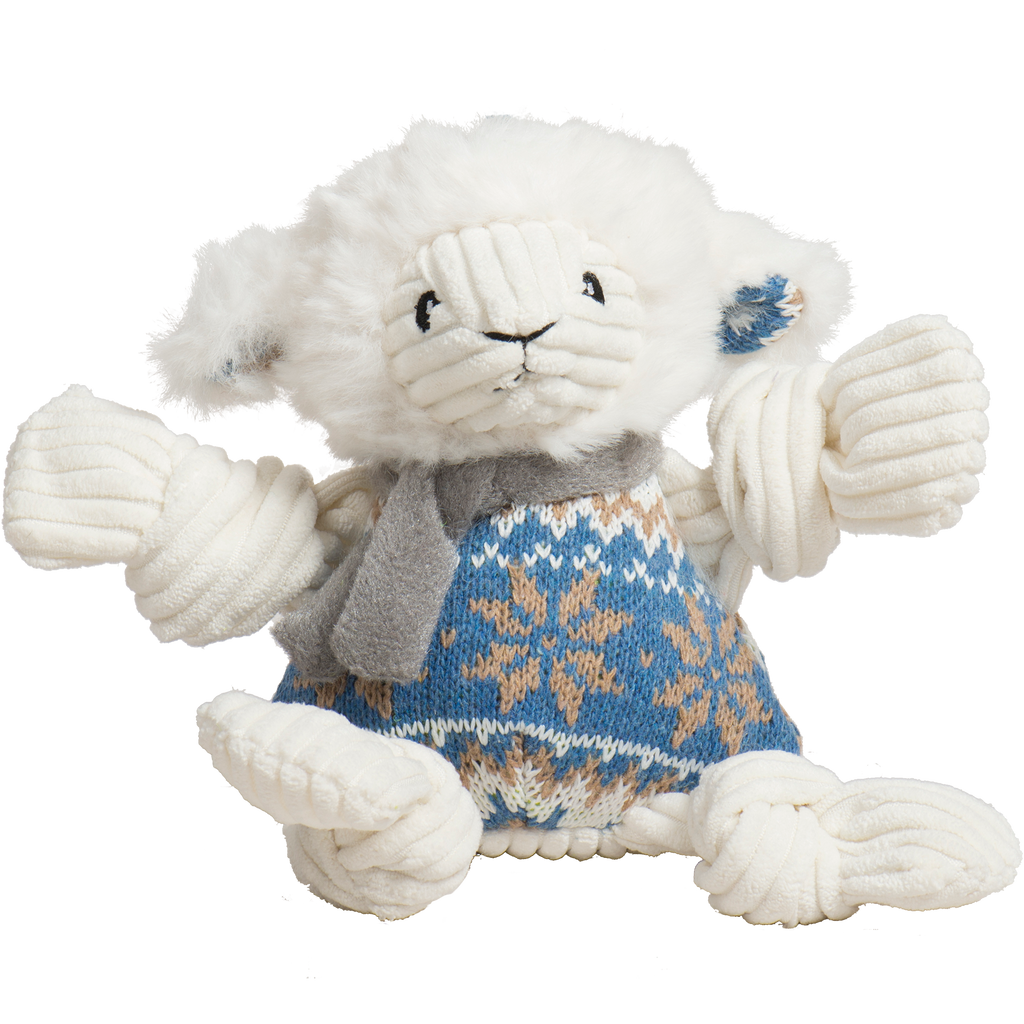 Leo Lamb Plush Dog Toy Knottie®