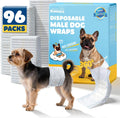 Male Dog Diapers 96 Count Small Belly Bands Leakproof Absorbent Wraps
