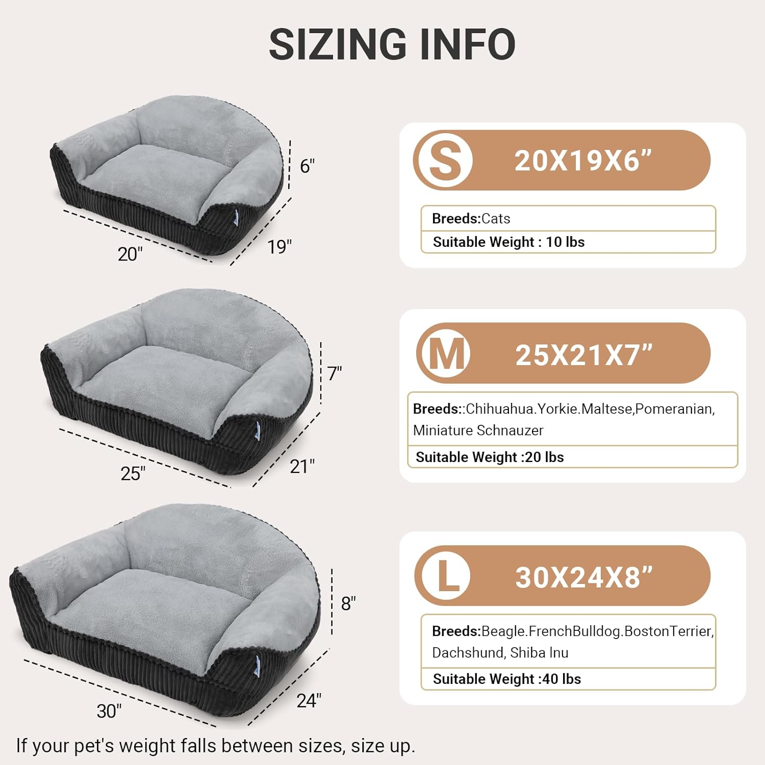 Cat Couch Bed Faux Fur Pet Sofa Washable Non Slip Small Pets
