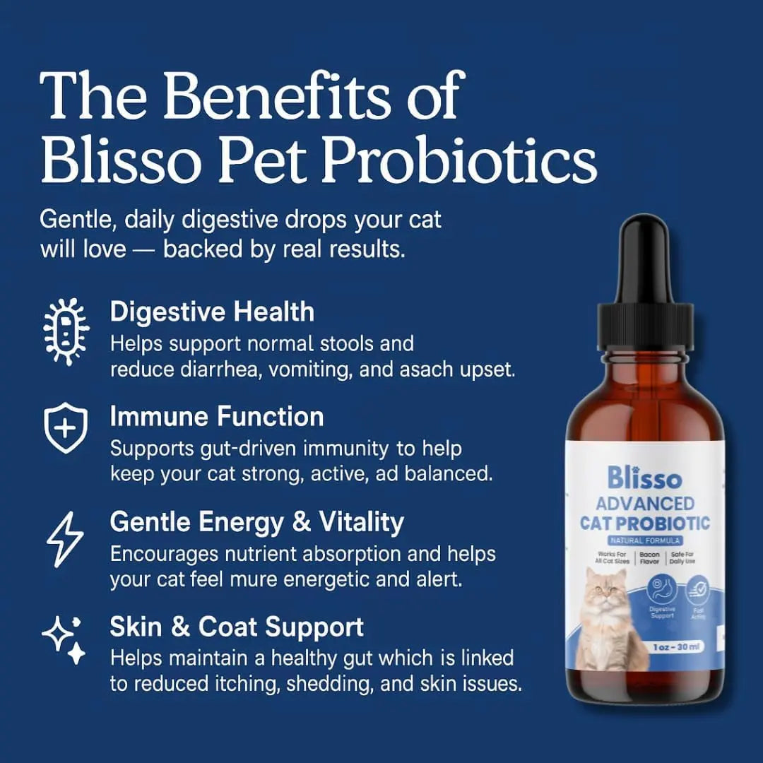 Cat Probiotic Drops – Digestive Relief & Gut Health Supplement, 1oz