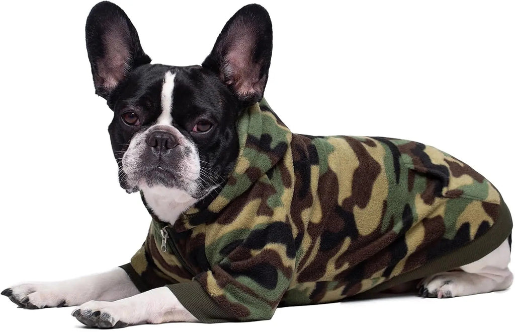 Cozy Dog Hoodie – Fleece Sweatshirt with Pockets for Small Dogs & Cats (XS-XXL)