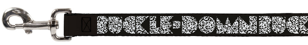 Dog Leash - BUCKLE-DOWN Shapes Black/Camo White/Black