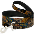 Dog Leash - Cali License Plates Stacked Vintage