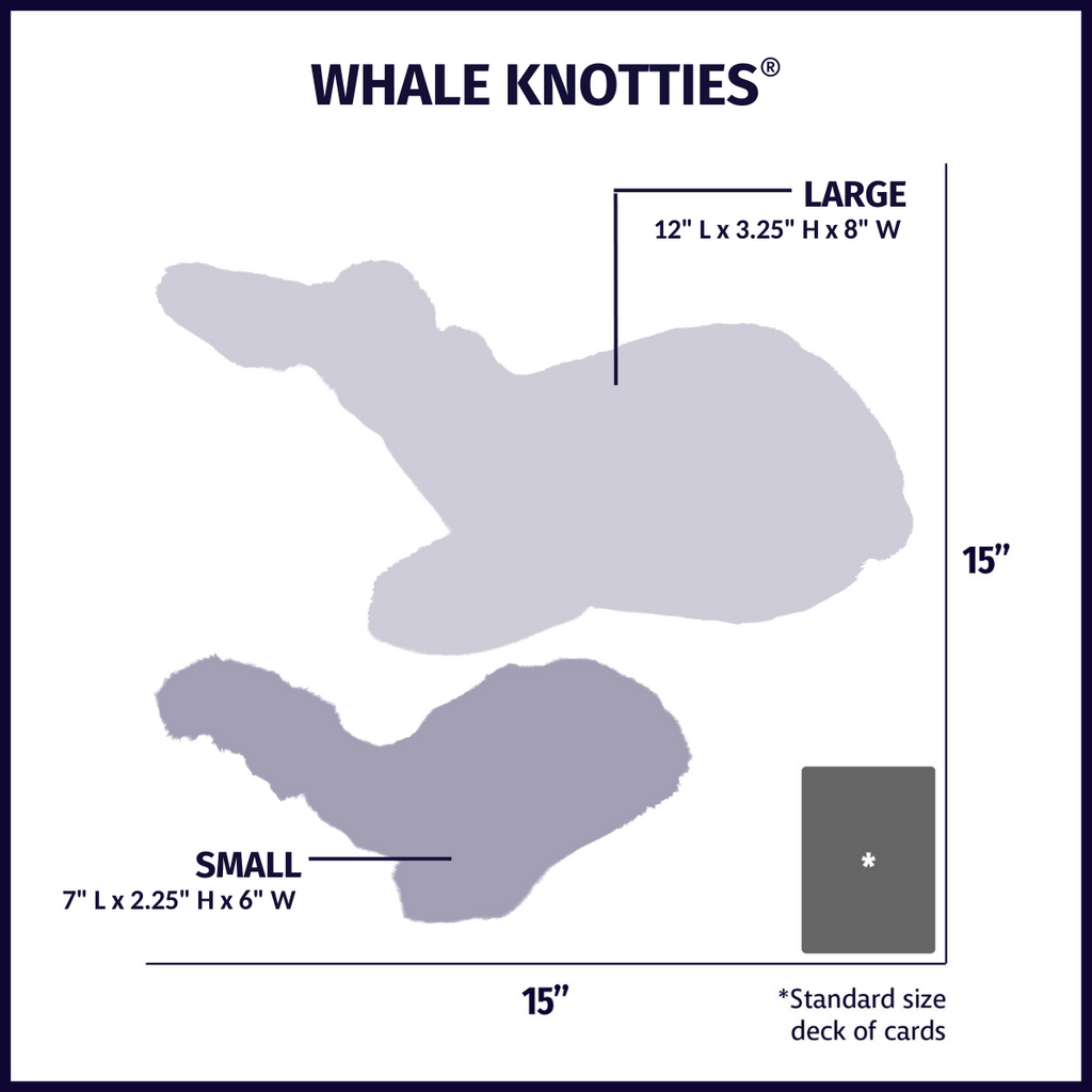 Mobie Whale Knottie® Plush Dog Toy