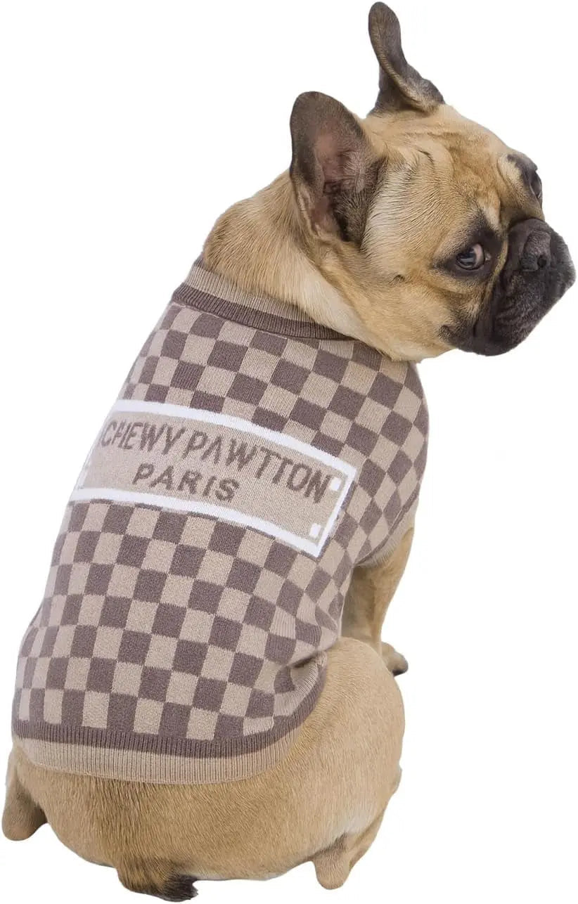 Luxury Knit Dog Sweater for Small Dogs | Warm Designer Pet Outfit (XS–5X)