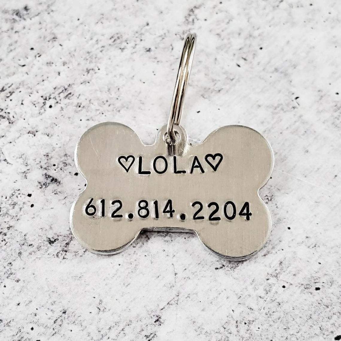 MY HUMAN IS SINGLE Bone-Shaped Pet Tag