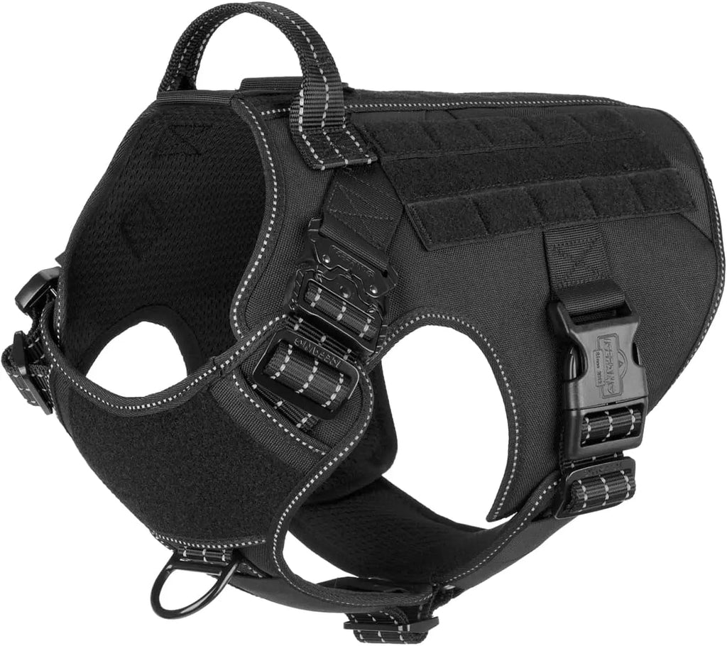 No-Pull Tactical Dog Harness with Handle –Heavy-Duty Adjustable Vest (all sizes)
