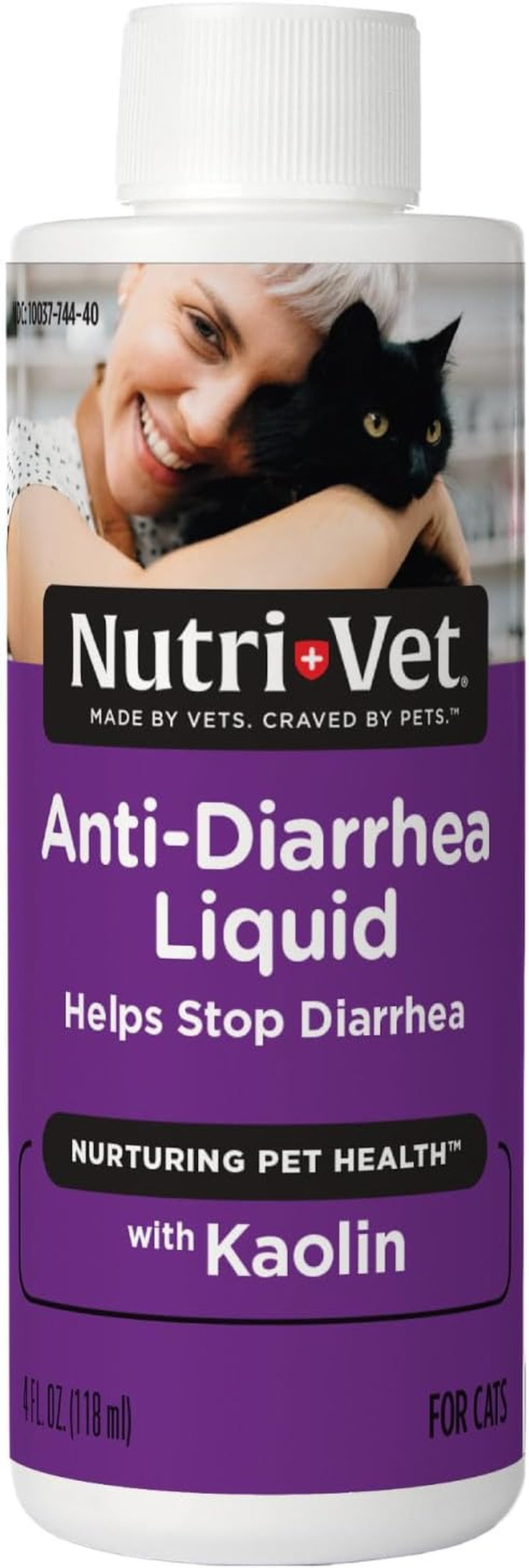 Nutri-Vet Anti-Diarrhea Liquid for Cats Pectin Kaolin GI Support 4oz