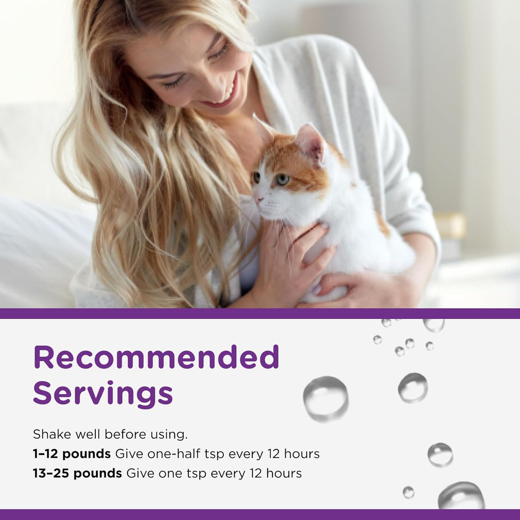 Nutri-Vet Anti-Diarrhea Liquid for Cats Pectin Kaolin GI Support 4oz