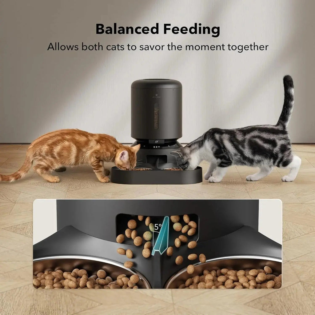 Premium 5L Smart Auto Cat Feeder with HD Camera & 2-Way Audio for Dogs & Cats