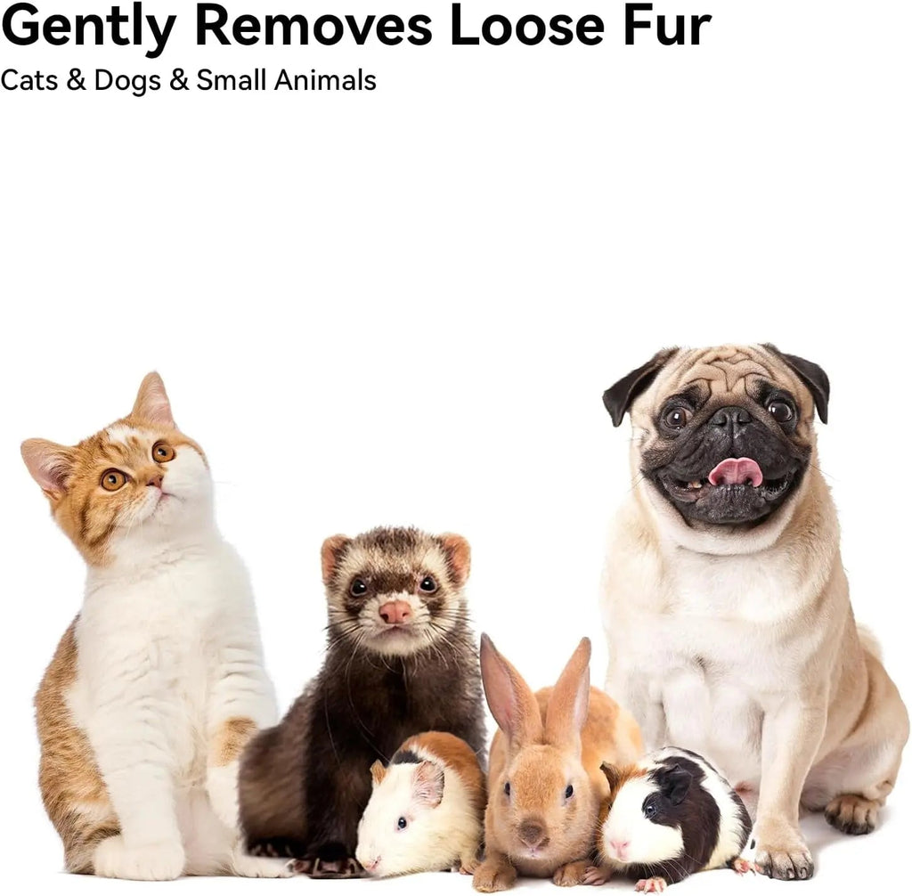 Self Cleaning Cat Brush for Shedding & Massage Short Long Hair Grooming