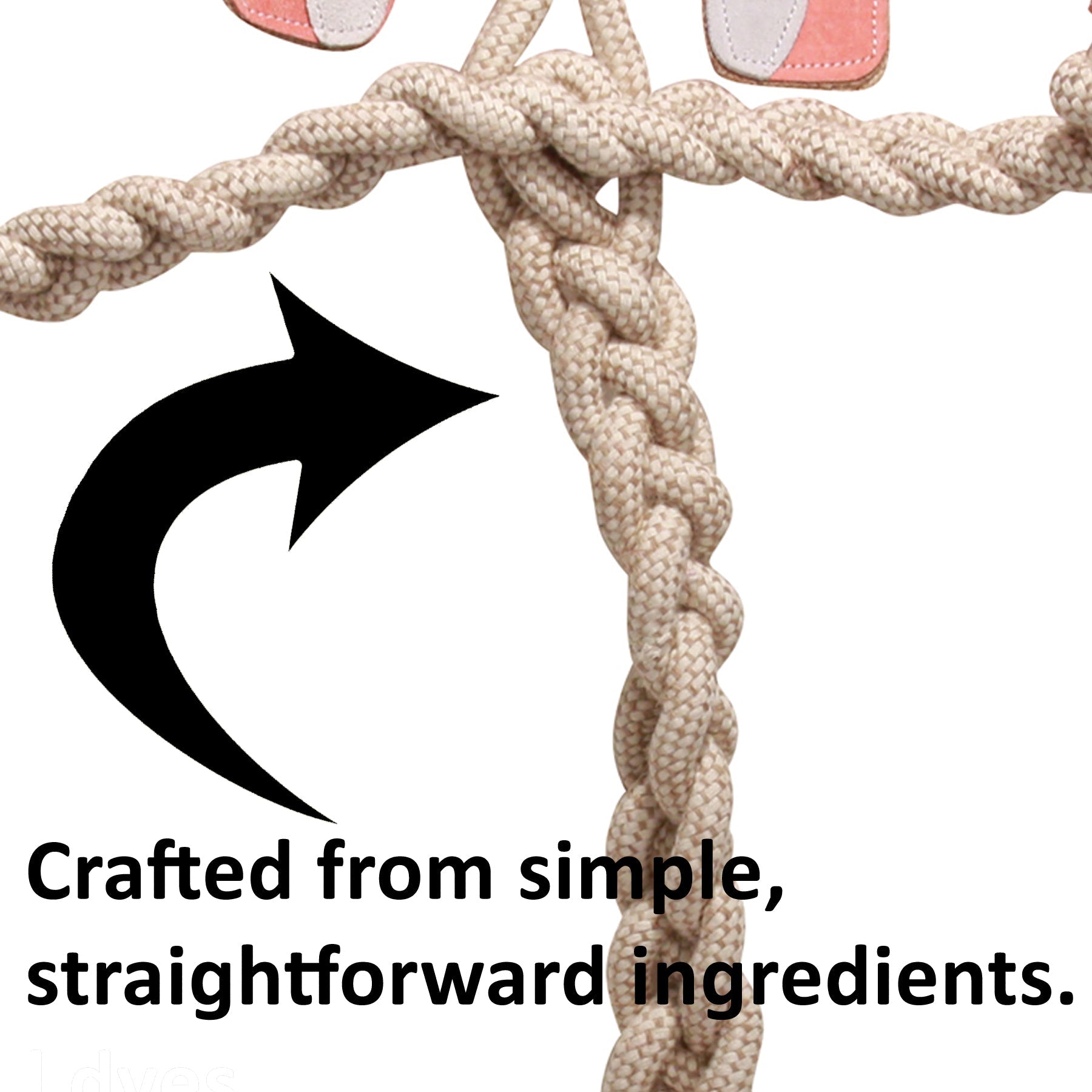 Bitsy Bunny Natural Rope Knottie® Dog Toy, Large (9mm rope diameter)