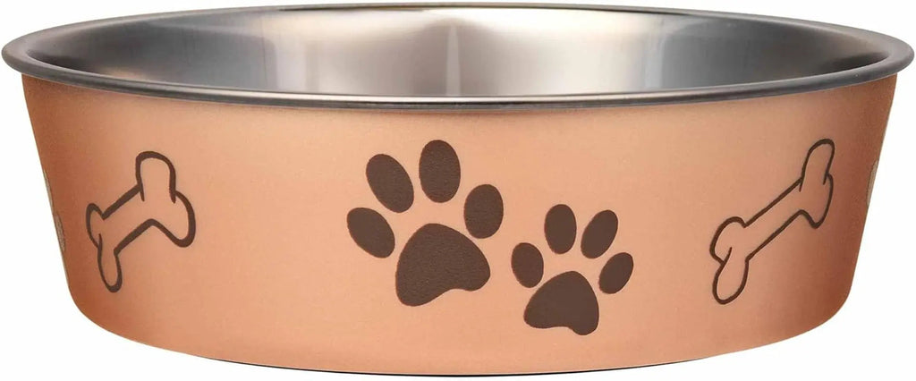 Stainless Steel Dog & Cat Bowl | Spill-Resistant Feeding Bowl (various colors)