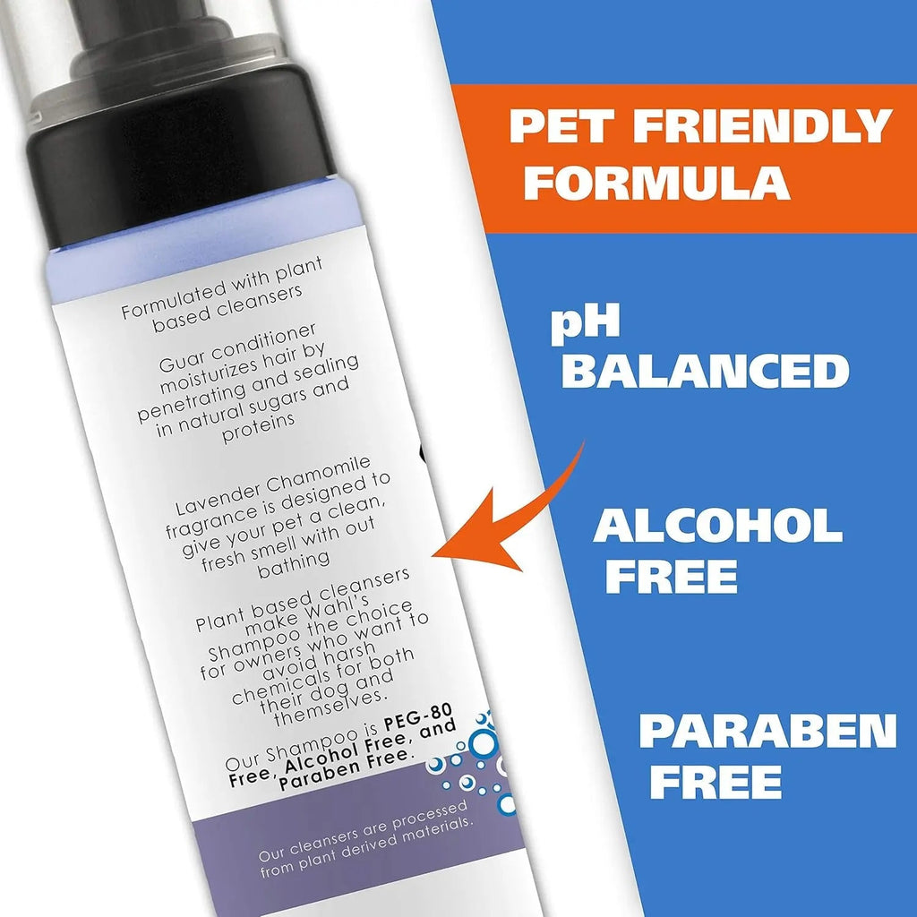 Waterless No Rinse Pet Shampoo Lavender & Chamomile 2-Pack for Dogs & Cats